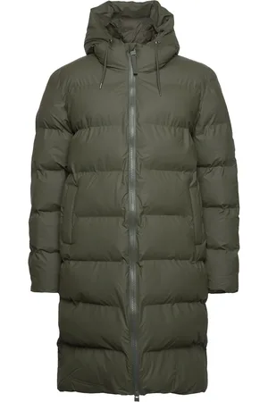 Rains Alta Long Puffer Jacket W3T4 Khaki