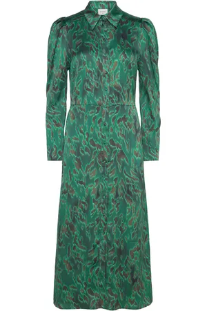Dante 6 D6Moon Printed Shirt Dress Green