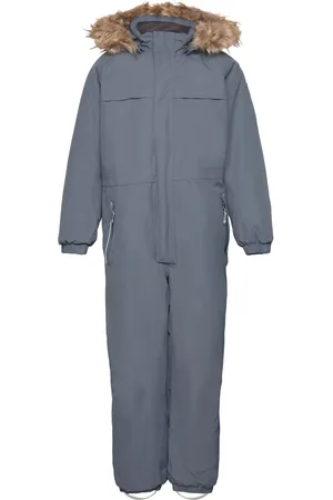 Color Kids Coverall W. Fake Fur Blue