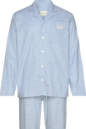 GANT Check Pajama Set Shirt And Pants Blue