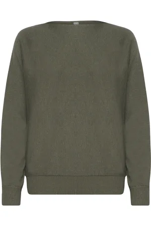Culture Cuannemarie Batwing Jumper Green