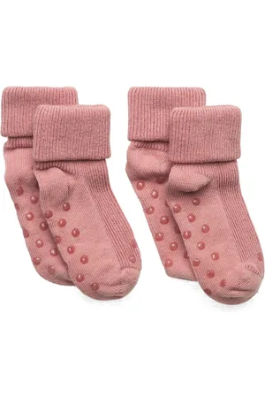 Minymo Baby Rib Sock W. Abs Pink
