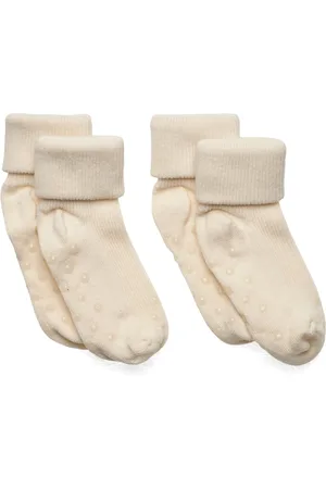 Minymo Baby Rib Sock W. Abs Cream