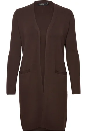 Ralph Lauren Cotton-Blend Cardigan Brown