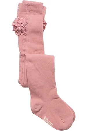 Minymo Stocking W. Lace Pink