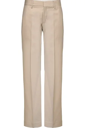 Filippa K Bootcut Wool Trousers Beige