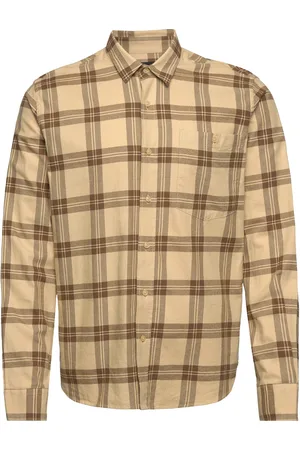 Peak Performance M Moment Flannel Shirt- Beige