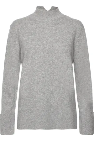 Y.A.S Emilie Highneck Knit Pullover S. Noos Grey