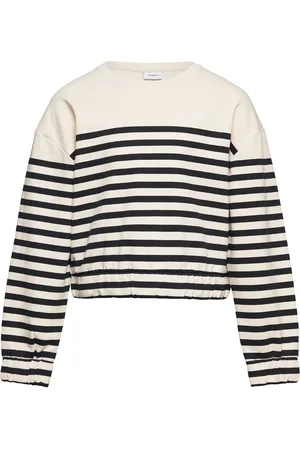NAME IT Nkfrimanja Ls Short Loose Sweat Bru White
