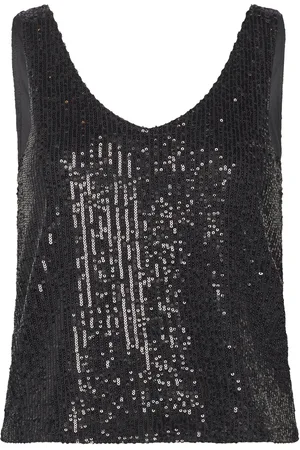 ONLY Onlana S/L V-Neck Sequins Top Jrs