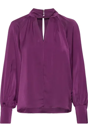 VILA Vielma Halterneck L/S Top Purple
