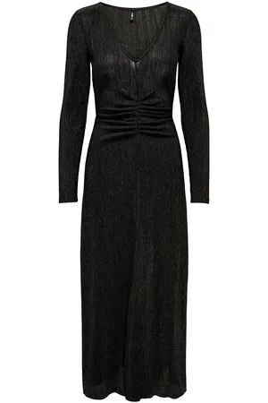 ONLY Onlace L/S V-Neck Shine Dress Jrs