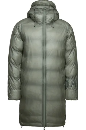 Rains Kevo Long Puffer Jacket W4T4 Khaki