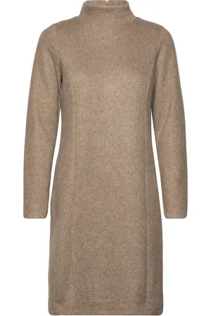 TOM TAILOR Cosy Rib Dress Beige