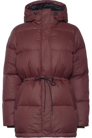 Peak Performance W Down Hood Parka Burgundy