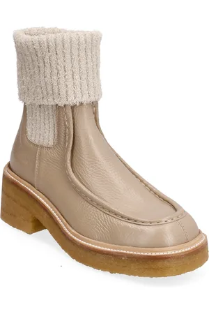 ANGULUS Booties - Flat - With Elastic Beige