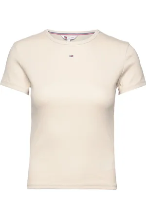 Tommy Hilfiger Tjw Slim Essential Rib Ss Ext Beige