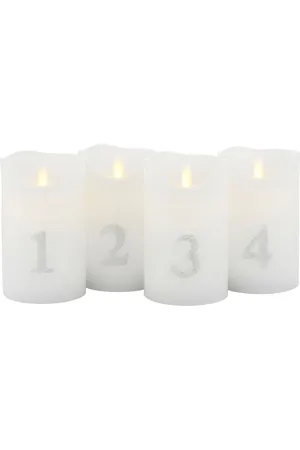Sirius Home Sara Advent 4 Pcs Set White