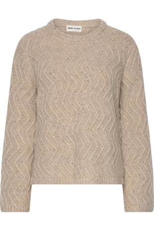 Enkel Studio Esflen Ls Crewneck Knit F Beige