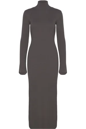 Enkel Studio Esyoko Ls Dress Long Knit F Grey