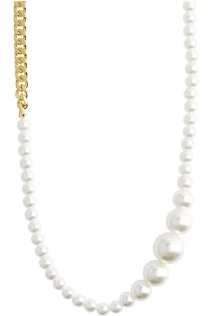 Pilgrim Beat Pearl Necklace Gold