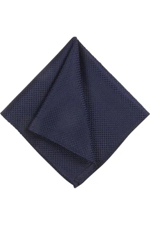 Portia 1924 Silk Pocket Square Navy