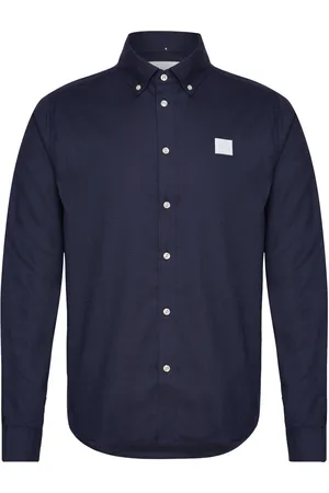 Les Deux Piece Brushed Shirt Navy