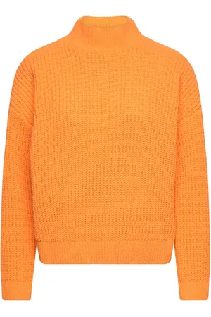 VERO MODA Vmkaia Ls Highneck Pullover Bf Orange