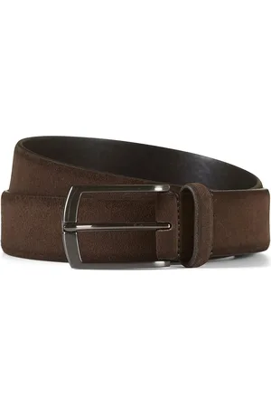 Howard London Suede Leather Belt Zack Brown
