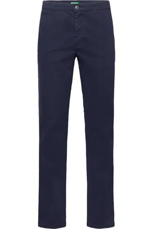 Benetton Chino Trousers Navy
