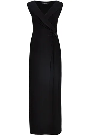 Ralph Lauren Jersey Off-The-Shoulder Gown