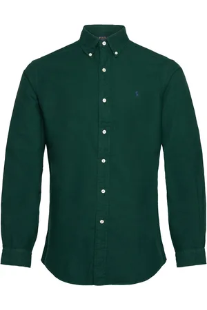 Ralph Lauren Custom Fit Garment-Dyed Oxford Shirt Green