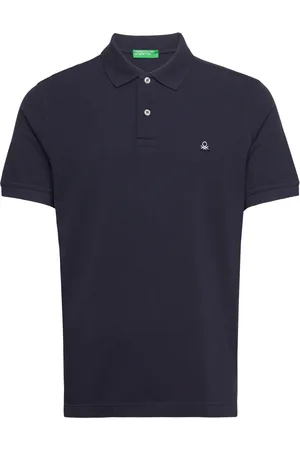 Benetton H/S Polo Shirt Navy