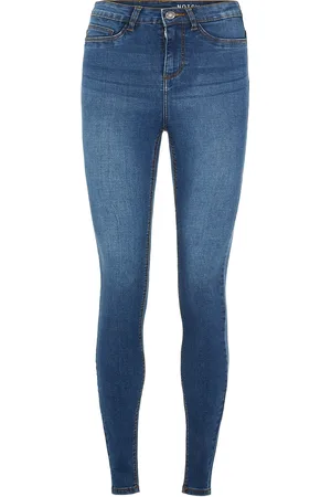 Noisy May Nmcallie Hw Skinny Blue Jeans Fwd Noos Blue