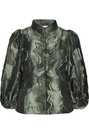 Coster Copenhagen Top With Wide Sleeves Green