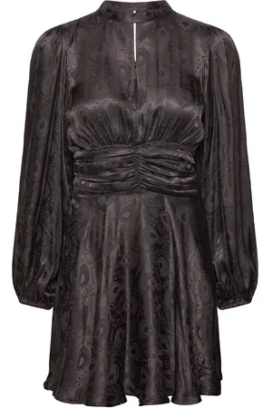 by Ti Mo Jacquard Mini Dress Black