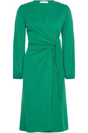 INWEAR Catjaiw Wrap Dress Green