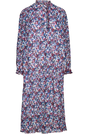Ganni Pleated Georgette Patterned
