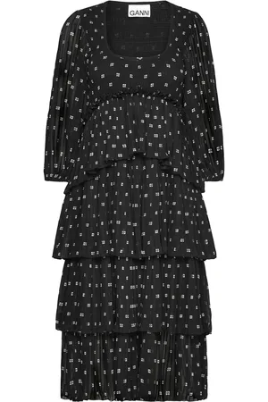 Ganni Pleated Georgette
