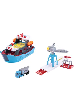 Majorette Creatix Logistic Freight Ship+1 Vehicle