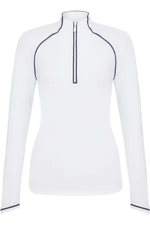 Original Penguin Solid 1/4 Zip Sun Protection Top White