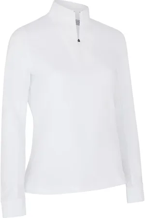 Callaway 1/4 Zip Chev Top White