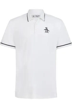 Original Penguin Ss Heritage Piped Polo White