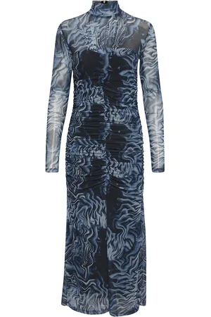 Gestuz Ewagz P Long Dress Blue