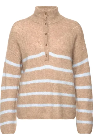 Mos Mosh Mmbryna Thora Stripe Knit Beige