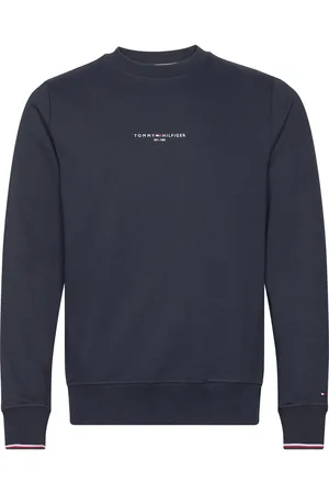 Tommy Hilfiger Tommy Logo Tipped Crewneck Navy
