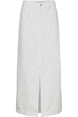 ONLY Onlmerle Hw Lon Slit Stripe Skirt Cc Pnt