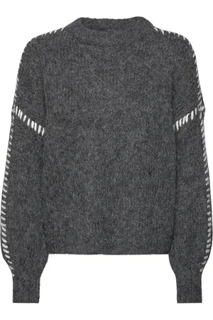 VERO MODA Vmzen Ls O-Neck Pullover Ga Exp Grey