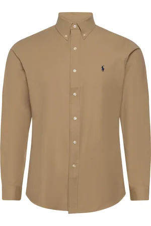 Ralph Lauren Custom Fit Stretch Poplin Shirt Beige