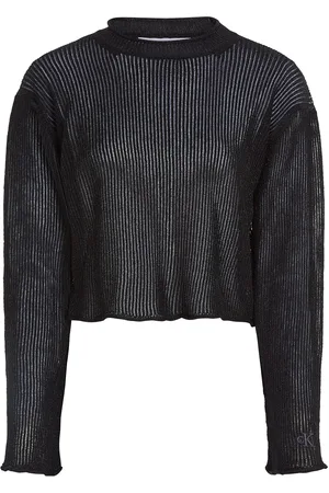 Calvin Klein Metallic Sweater Black